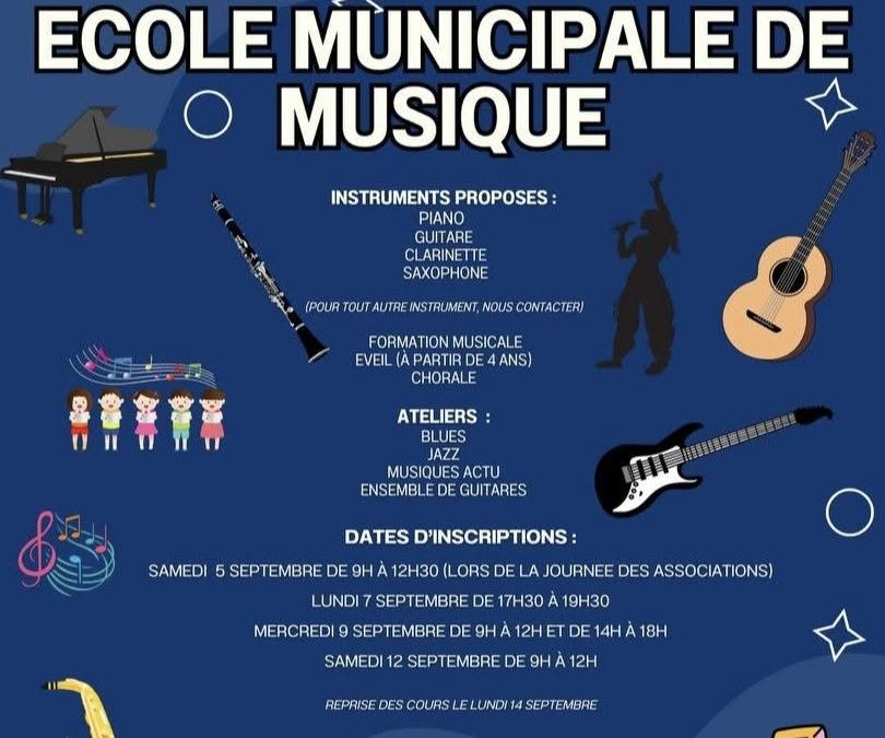 Inscriptions école de musique